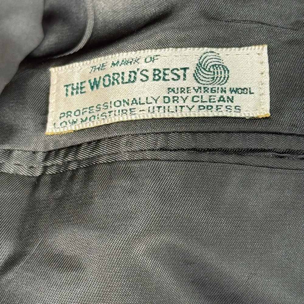 Austin Reed Blazer Sport Coat Mens 44L Gray Check‎ Wool